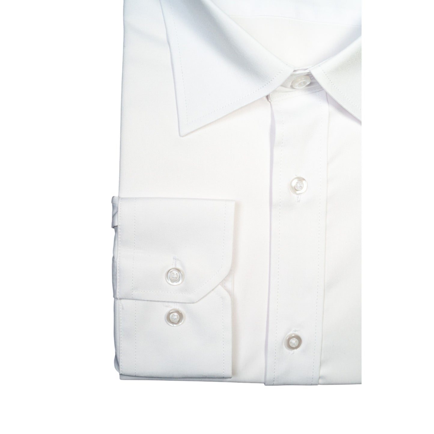 CLASSIC WHITE SHIRT – TAILORED FIT WITH ITALIAN COLLAR