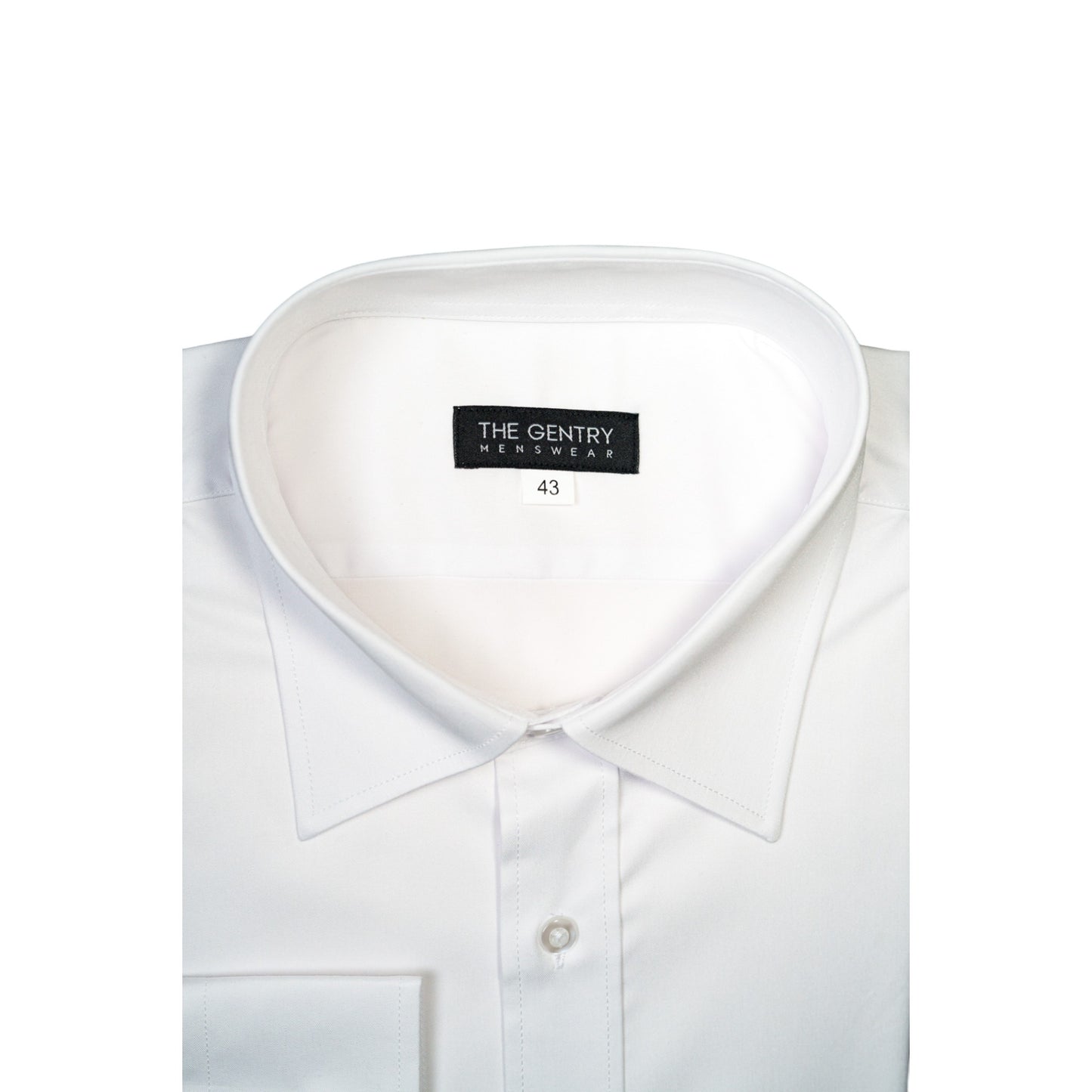 CLASSIC WHITE SHIRT – TAILORED FIT WITH ITALIAN COLLAR