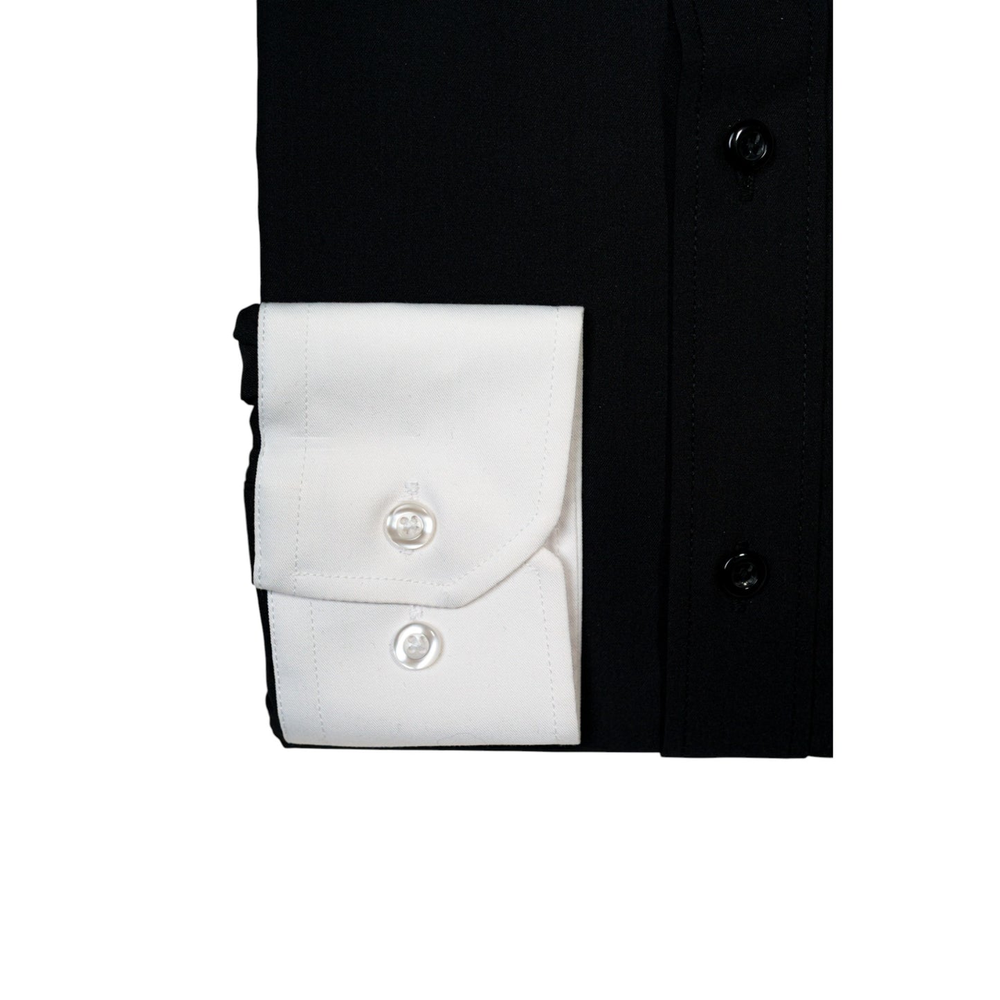 BLACK PANDA TUX SHIRT – WHITE COLLAR AND CUFFS