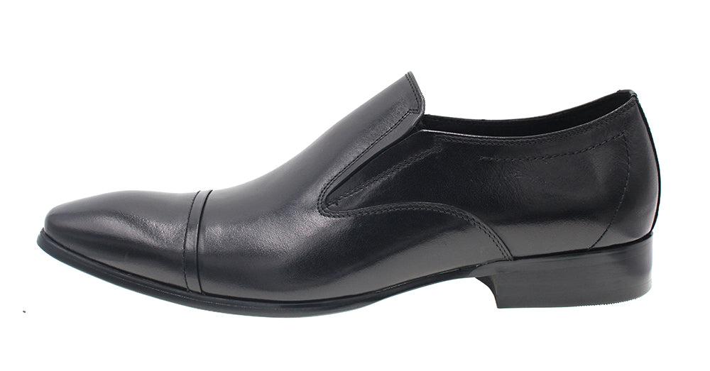 MARTINO BLACK LEATHER SHOE