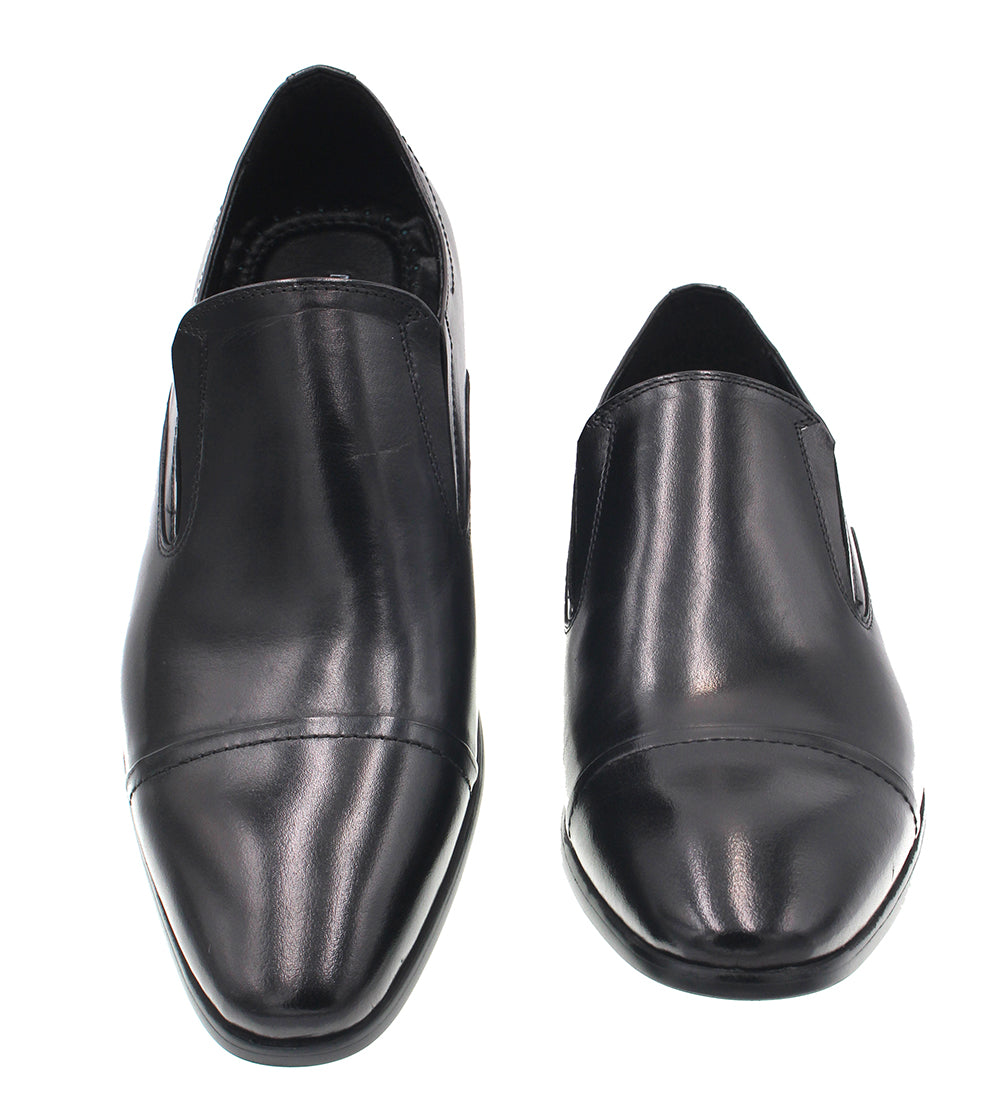 MARTINO BLACK LEATHER SHOE