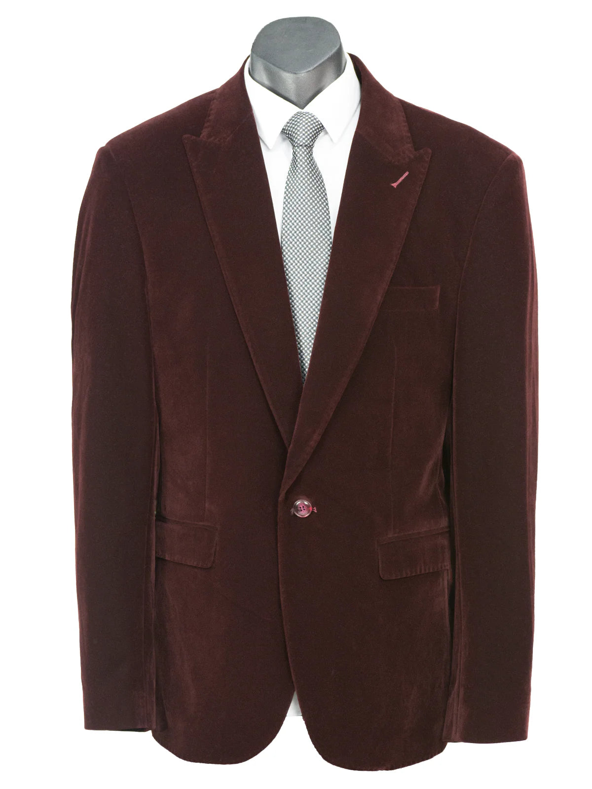 BURGUNDY VELVET JACKET