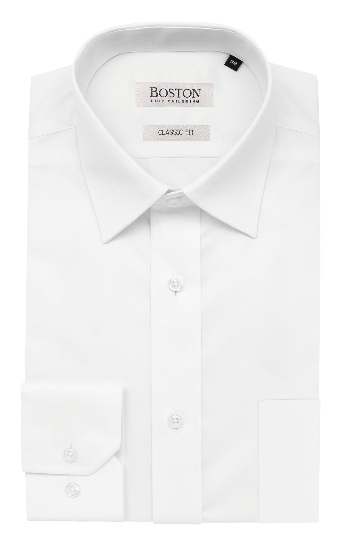 BOSTON CLASSIC BROOKE BUSINESS SHIRT - WHITE