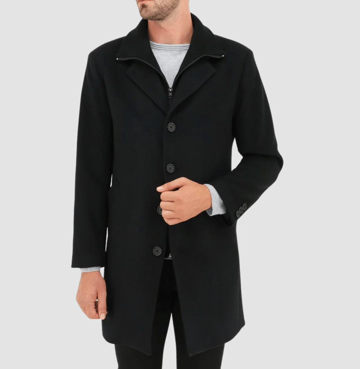 DANIEL HECHTER PROFILE BLACK WINTER COAT
