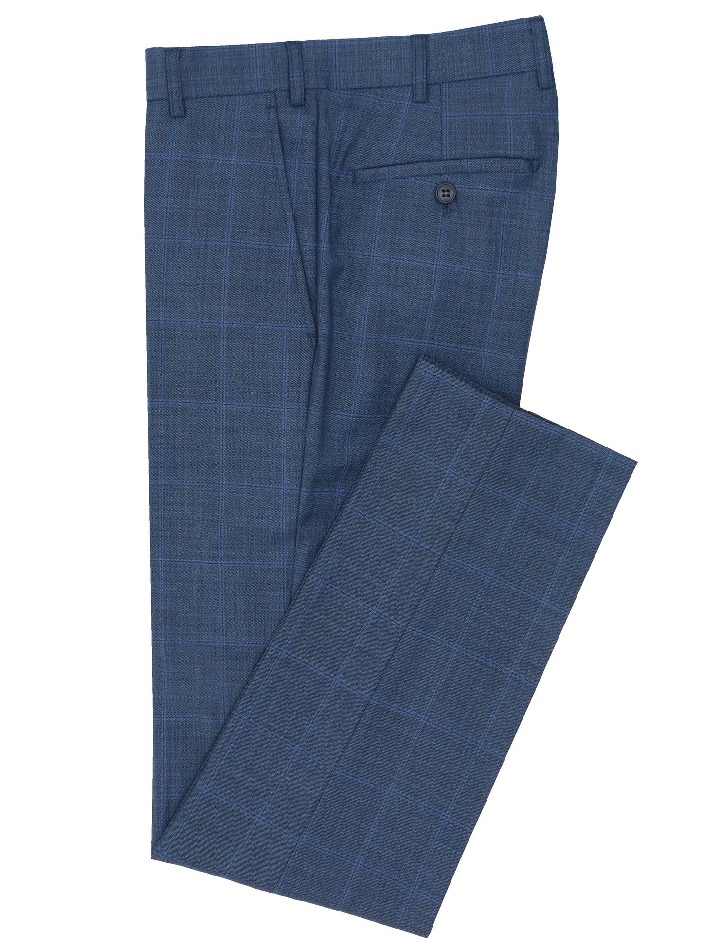 DANIEL HECHTER NAPOLI EDWARD SLIM FIT BLUE CHECKED SUIT