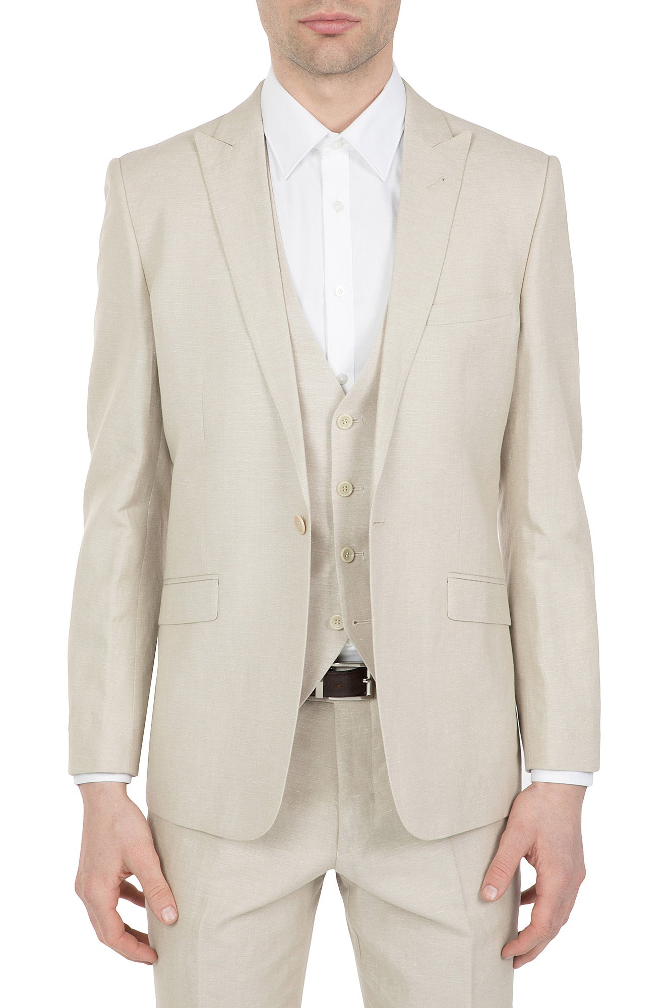 UBERSTONE SAND SLIM FIT LOUIS SUIT