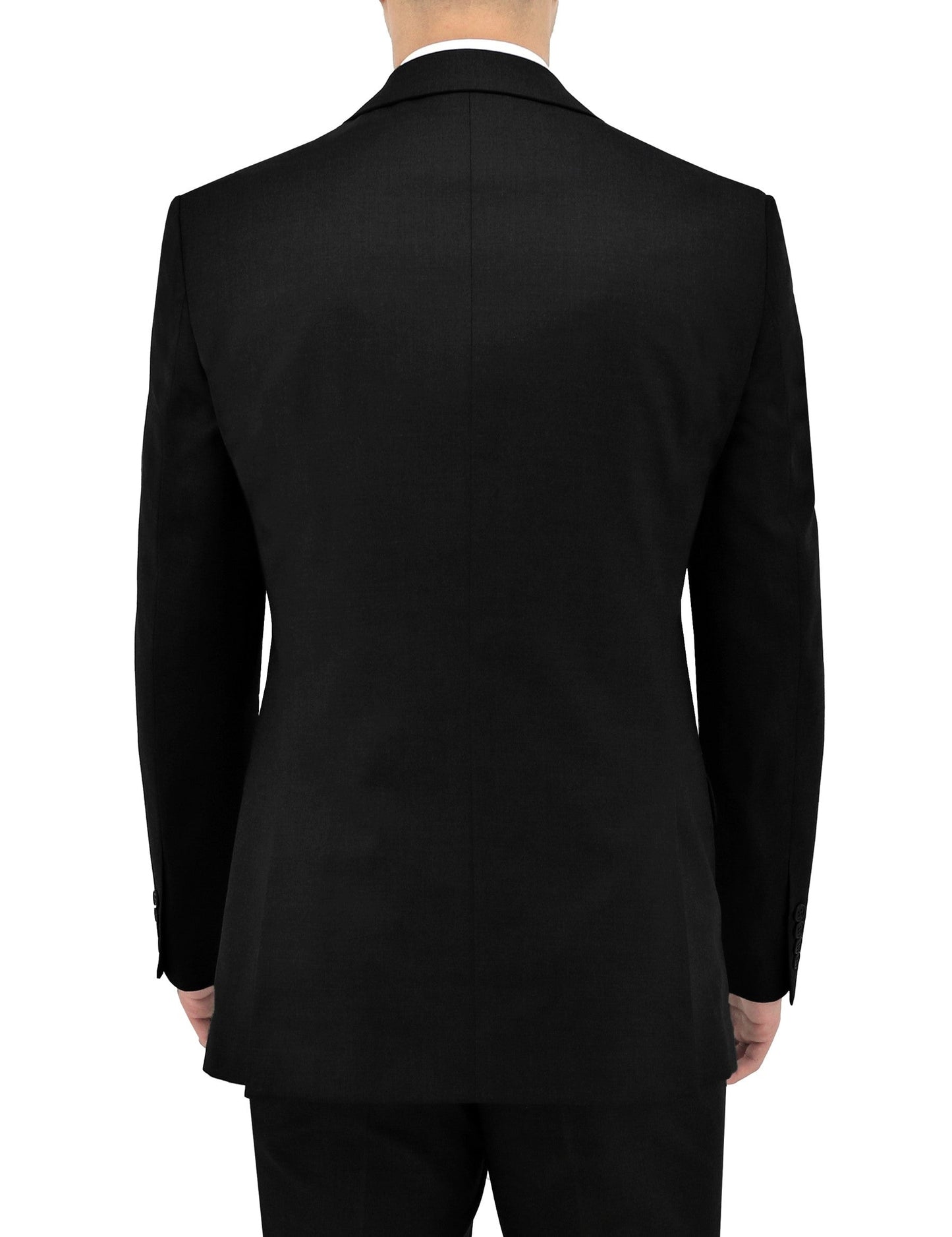 BOSTON MICHEL CLASSIC FIT BLACK SUIT (BIG MEN SIZES)