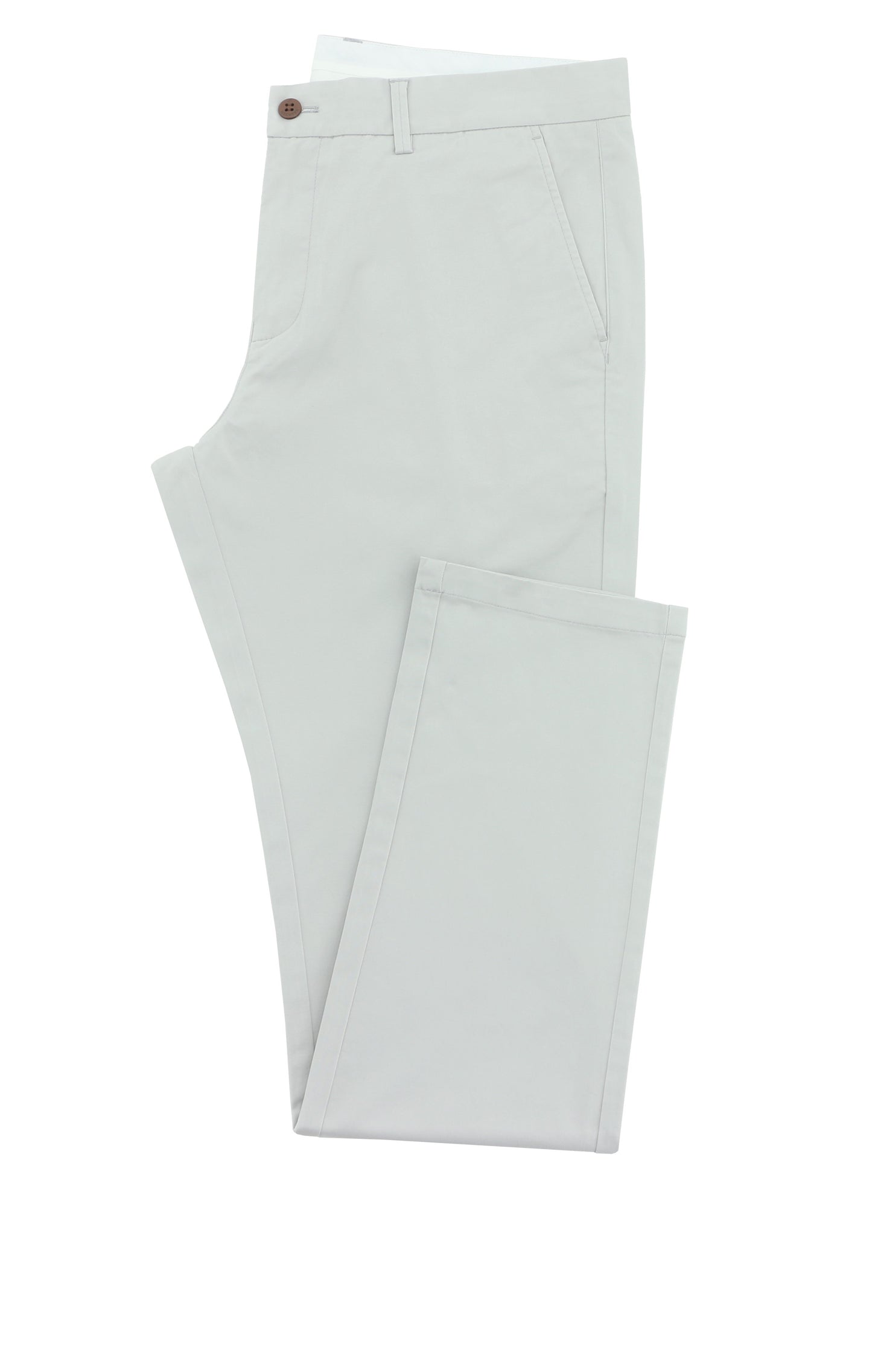 DANIEL HECHTER LIGHT GREY SLIM FIT CHINOS