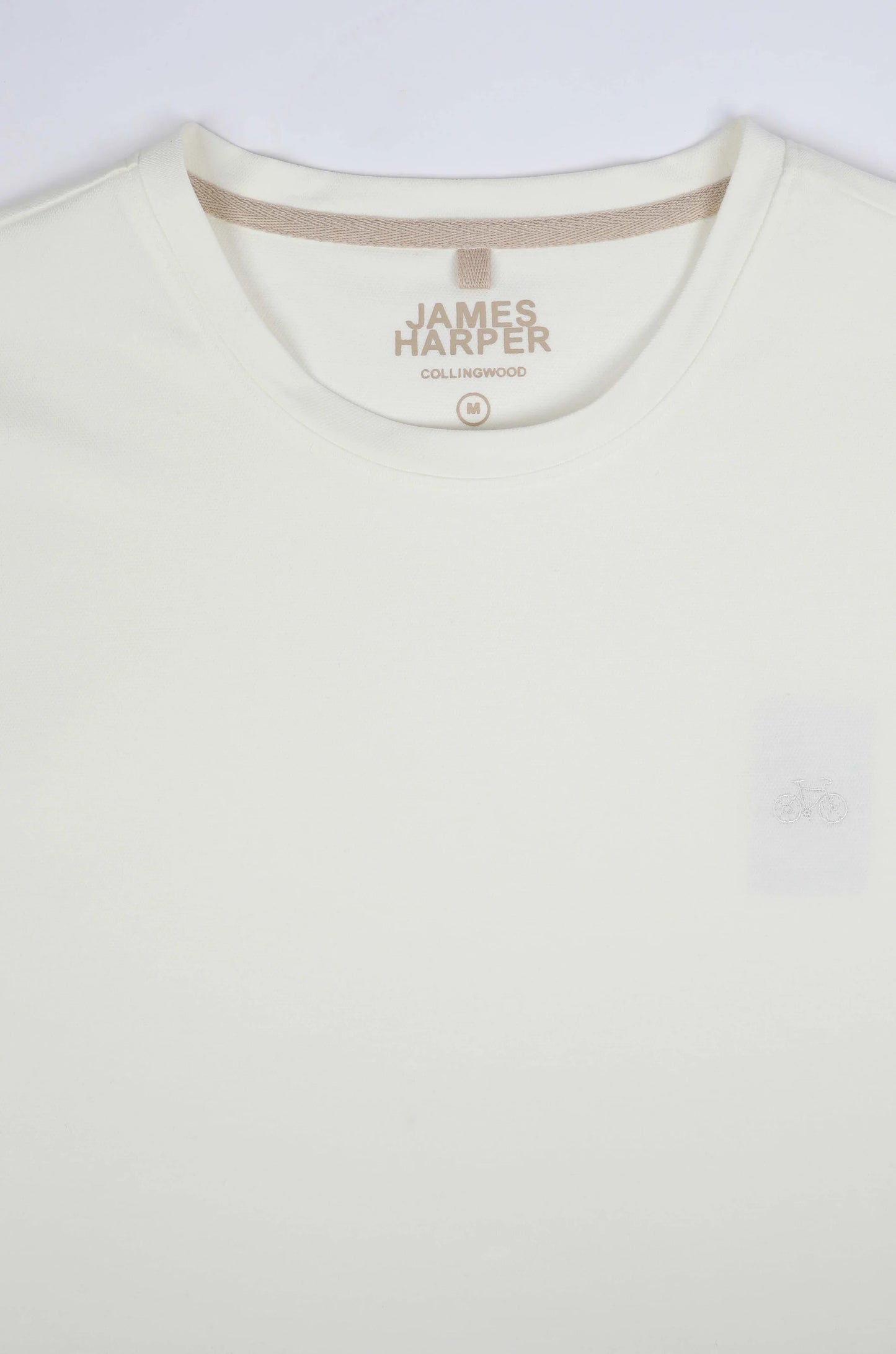 WHITE CREW NECK TSHIRT – JAMES HARPER