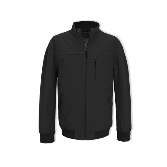Marco Casual Zip Jacket – Black