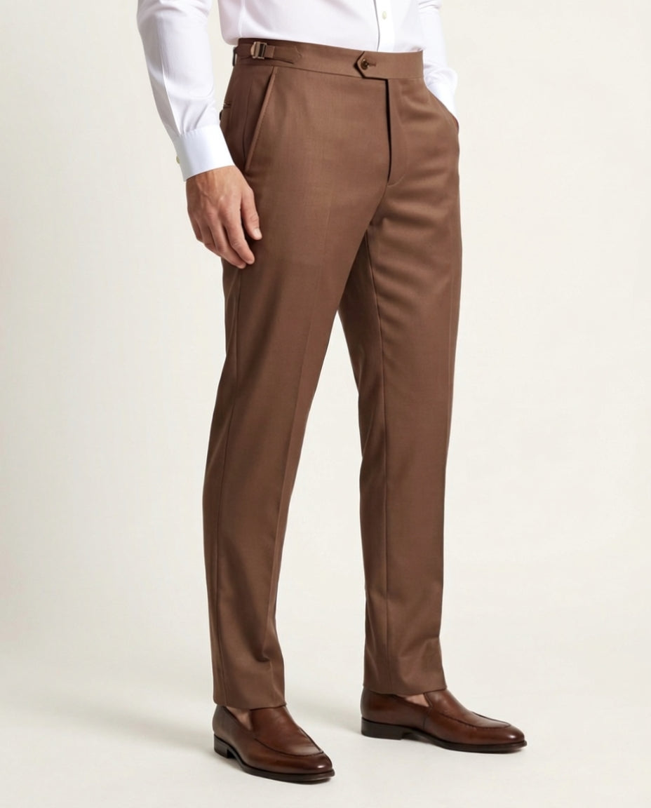 TGM Signature Collection | Chocolate Brown Pure Wool Suit