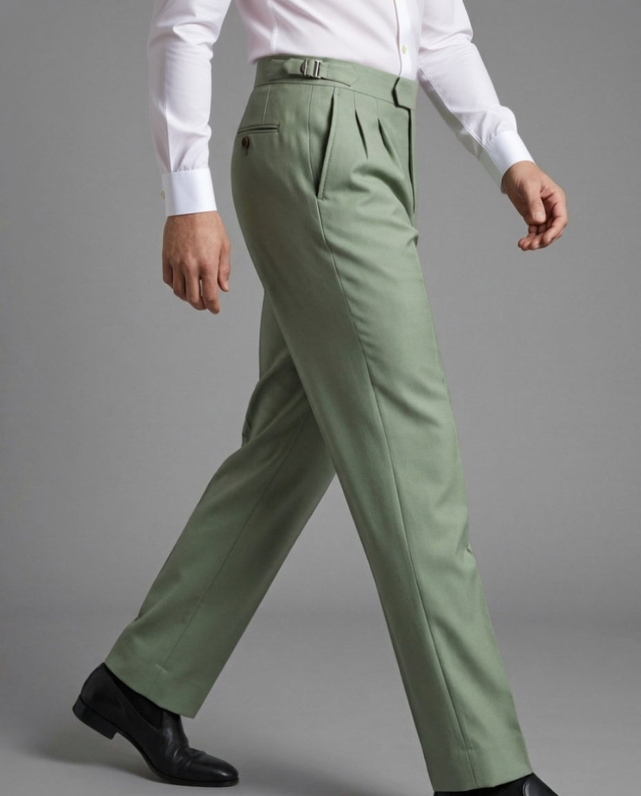 TGM Signature Collection | Sage Green Pure Wool Suit