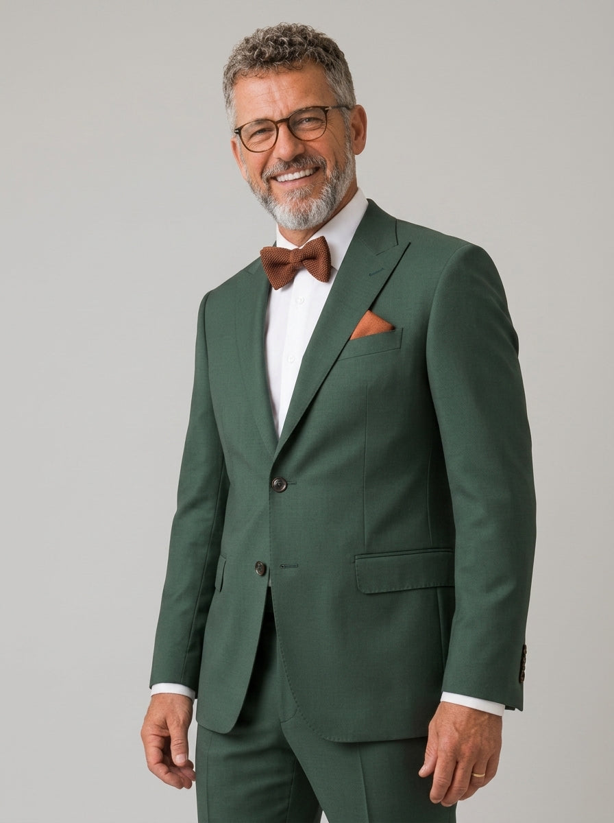 TGM Signature Collection | Forest Green Pure Wool Suit