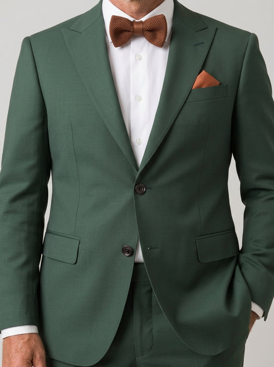 TGM Signature Collection | Forest Green Pure Wool Suit