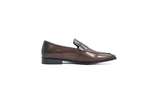 DIROTTA ITALIA BROWN LEATHER LOAFER SHOES