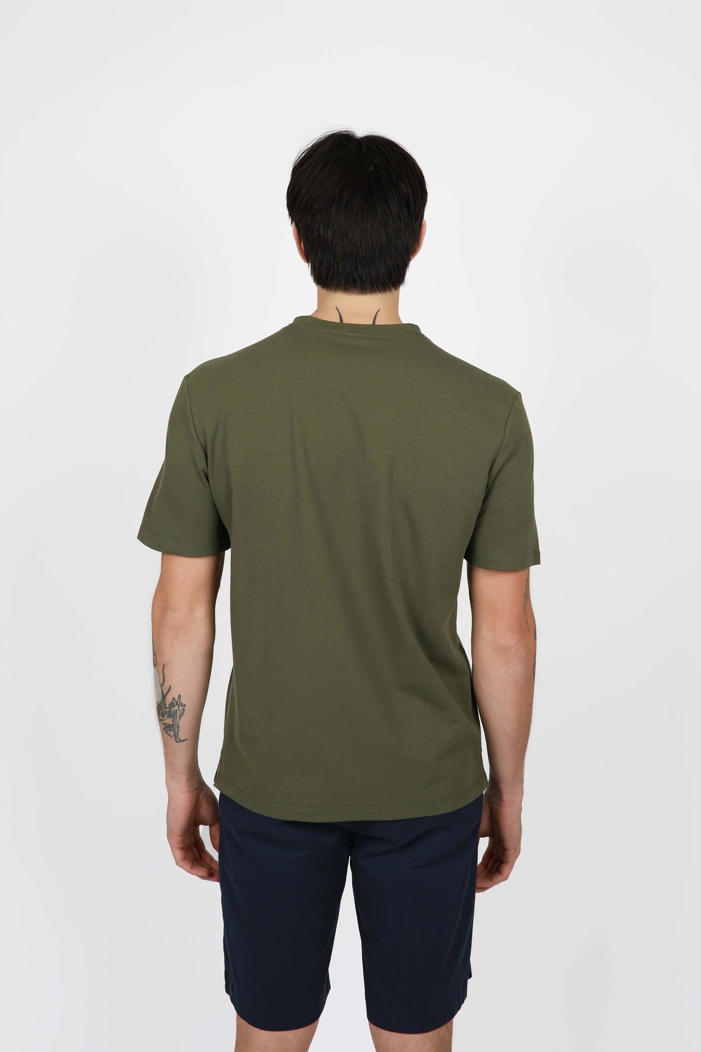 KHAKI CREW NECK TEE – JAMES HARPER