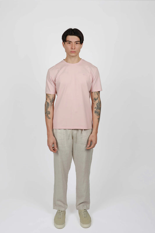 PINK CREW NECK TEE – JAMES HARPER