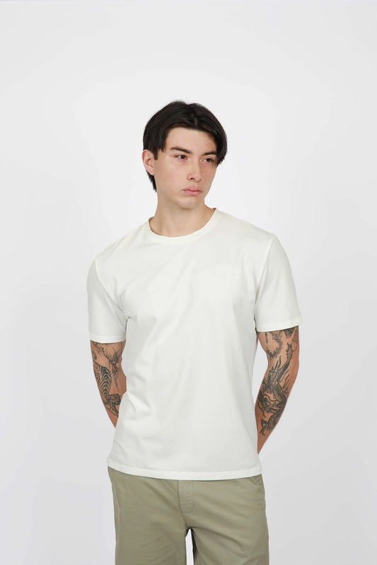 WHITE CREW NECK TSHIRT – JAMES HARPER