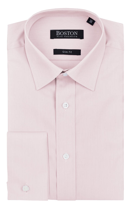 BOSTON SLIM FIT LIBERTY FRENCH CUFF SHIRT PINK