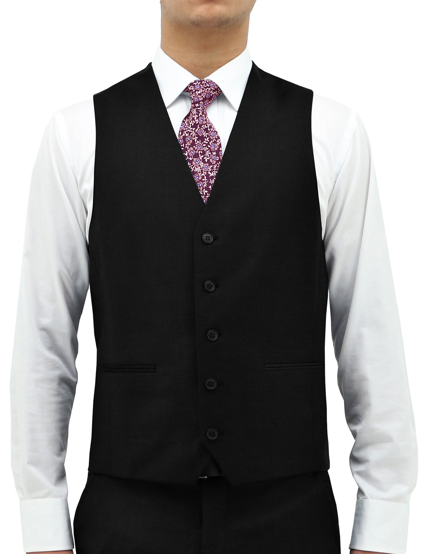 BOSTON CLASSIC FIT RYAN VEST BLACK