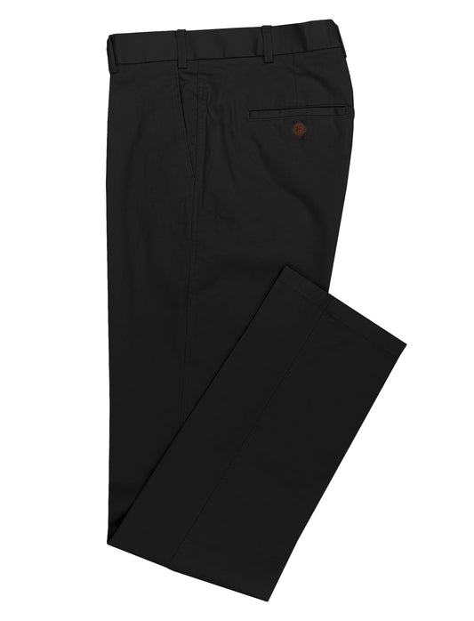 BOSTON RELAXED FIT BLACK CHINO PANTS