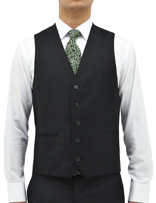 BOSTON CLASSIC FIT RYAN VEST CHARCOAL