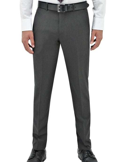 DANIEL HECHTER SLIM FIT PURE WOOL EDWARD TROUSERS GREY