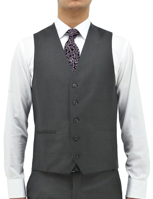 BOSTON CLASSIC FIT RYAN VEST GREY