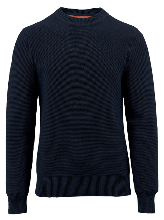 DANIEL HECHTER NAVY CREW NECK KNIT JUMPER