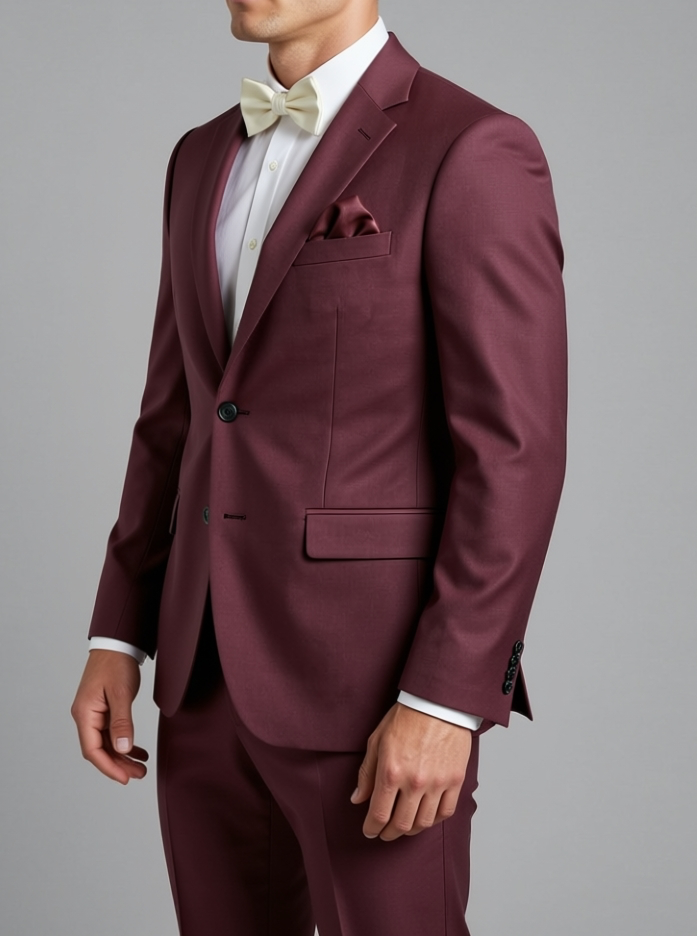 TGM Signature Collection | Merlot Pure Wool Suit