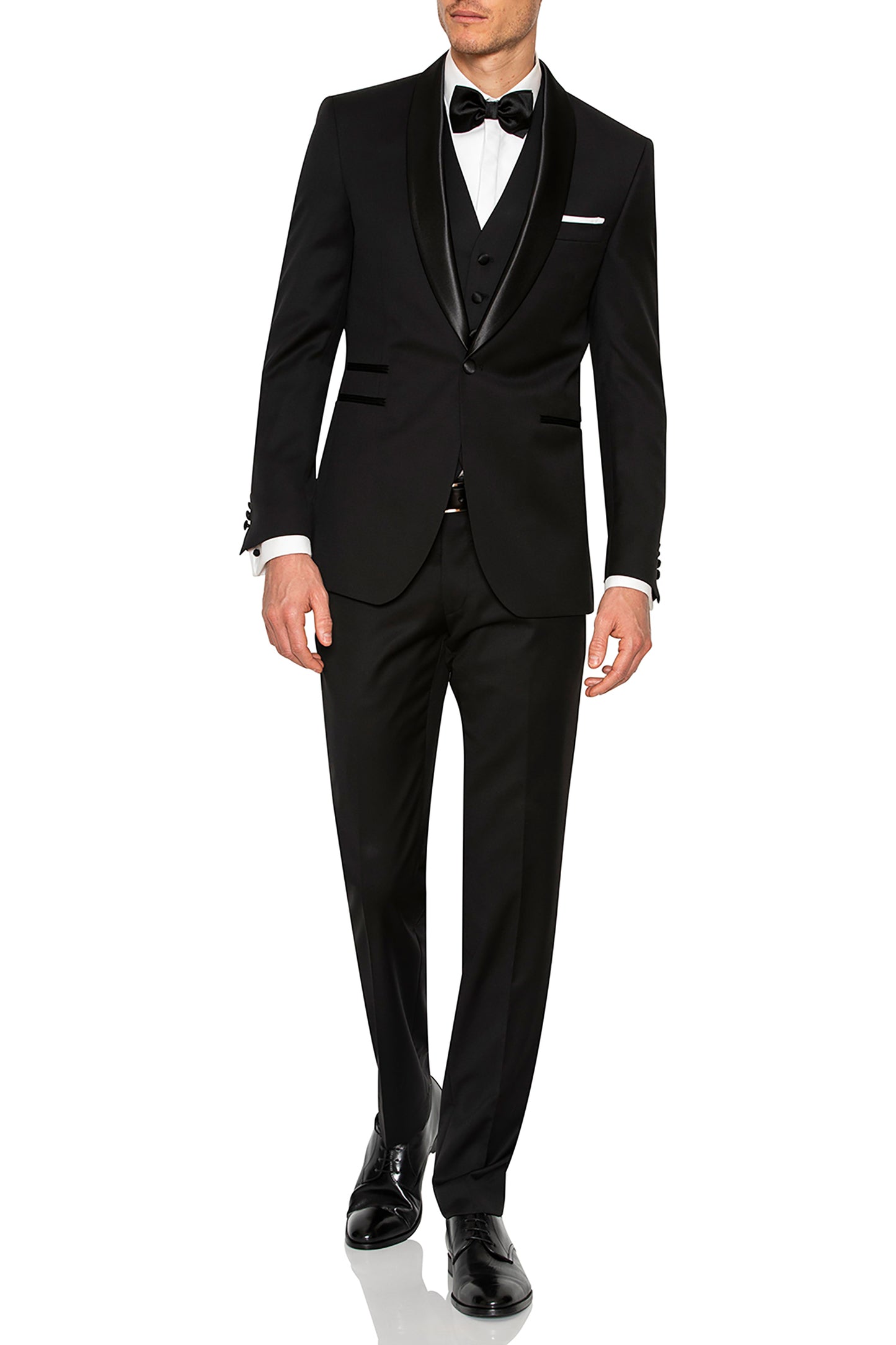 JOE BLACK RIVIERA SLIM FIT BLACK TUXEDO