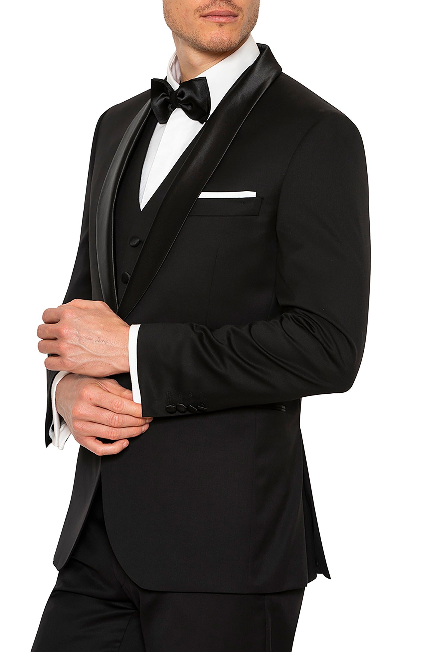 JOE BLACK RIVIERA SLIM FIT BLACK TUXEDO