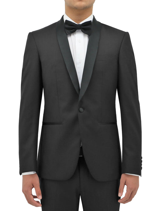 BOSTON SHAWL LAPEL BLACK TUXEDO (BIG MEN SIZES)