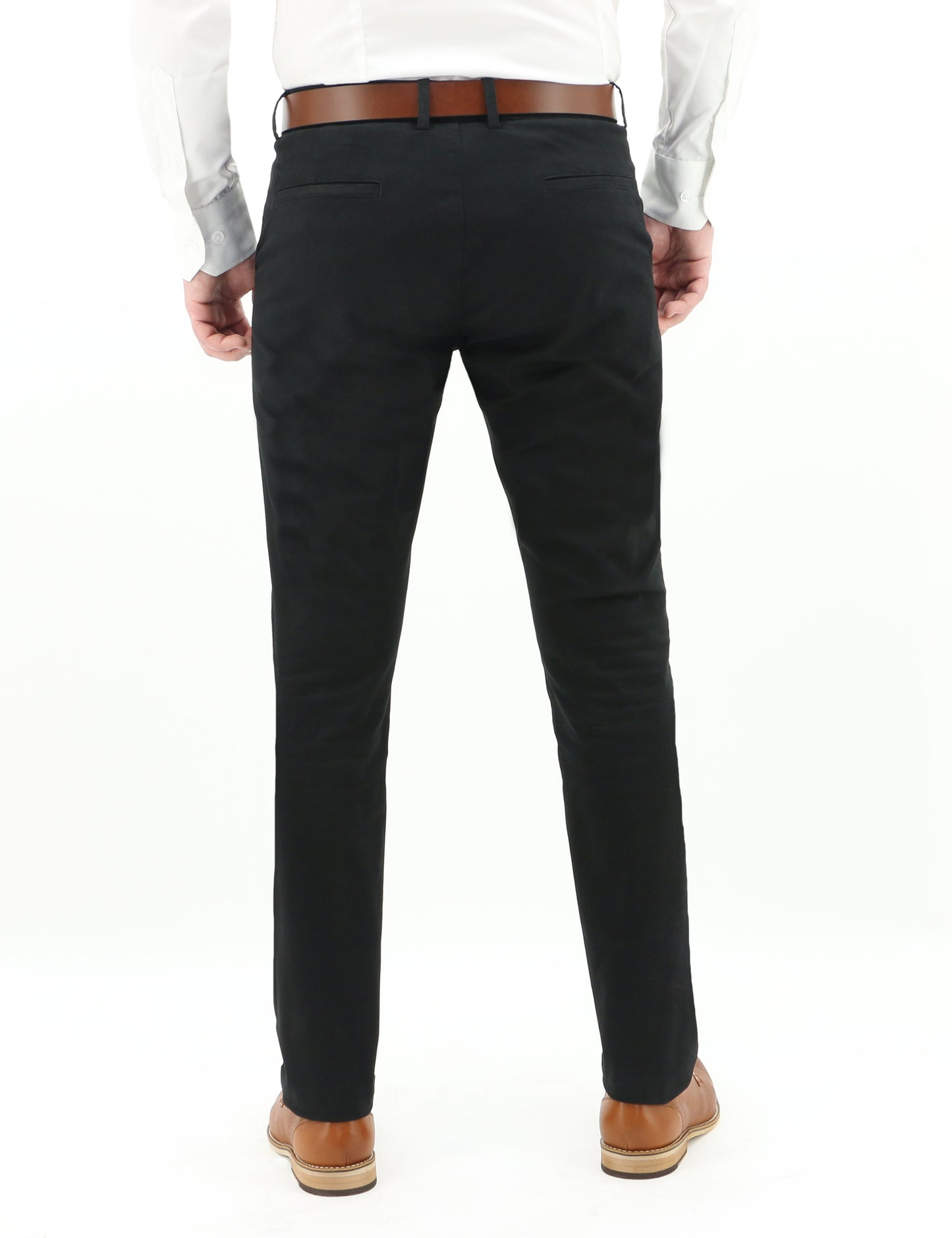 DANIEL HECHTER BLACK SLIM FIT CHINOS