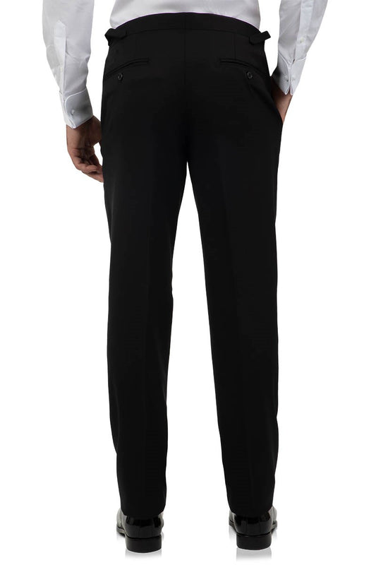 CAMBRIDGE MAGUIRE CLASSIC FIT BLACK TROUSER