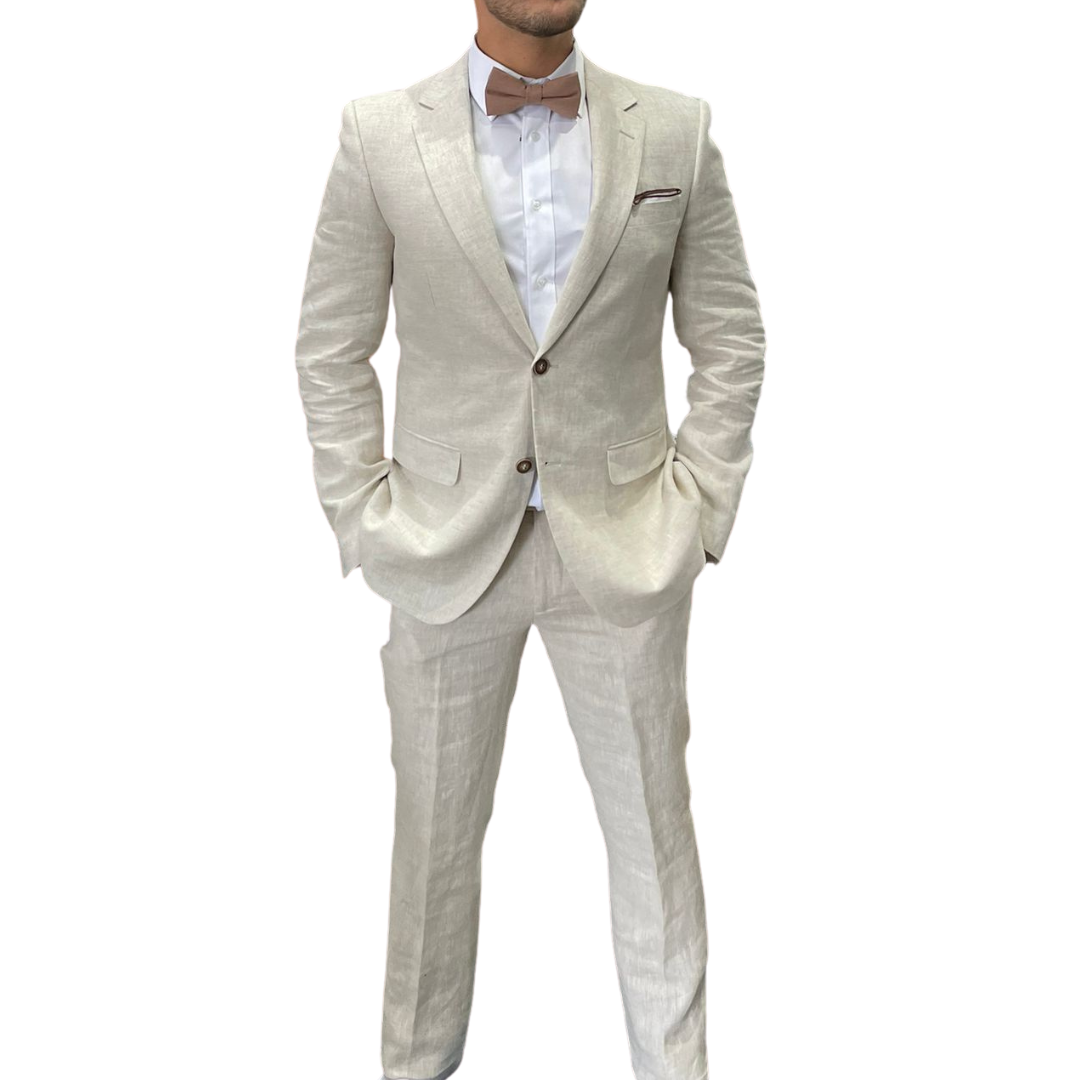 DANIEL HECHTER SLIM FIT LINEN STONE BLAZER thegentrymenswear